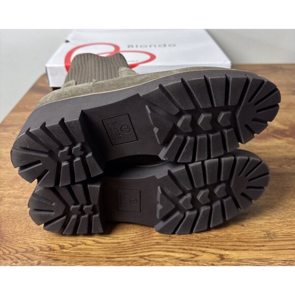 Blondo Darren Boots Womens Size 9M Taupe Suede Waterproof Sock Ankle Booties - Picture 5 of 7